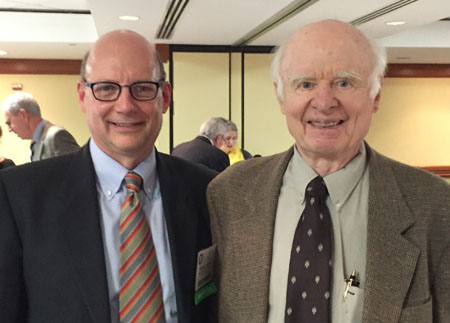 Mike Garland with Ralph C. Nash Jr., the godfather of Government Contracts Law and Professor Emeritus of Law at George Washington University